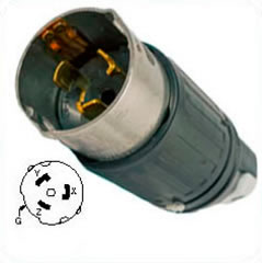 HUBBELL CS8365C AC Plug CA STD 50a 3-Phase-250v Male Trusted Distributor HUBBELL CS8365C AC Plug CA STD 50a 3-Phase-250v Male