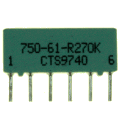 750-61-R20K CTS Resistor Network 20K OHM 6PIN 5RES