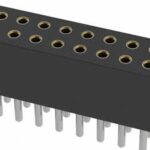 MILL-MAX 853-43-054-20-001000 Interconnect Socket 0.050" Grid Right Angle Socket Double Row Through Hole RoHS