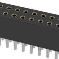 MILL-MAX 853-43-054-20-001000 Interconnect Socket 0.050" Grid Right Angle Socket Double Row Through Hole RoHS