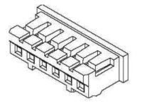 Molex 87369-0600 Connector Housing 1 Row 6 Position 2.00mm (0.079") Pitch