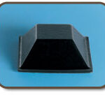 BS19 Bumper Specialties Self-Stick Square Rubber Bumper Pads