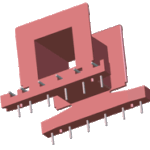 CPH-E47/16-1S-12PD-Z Ferroxcube Coil Former 12-pins