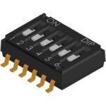 DHA-04QR Diptronics DIP Switch 4 Pos 0.025A 24V SMD