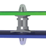 FCI Connector DLCBS6R Snap-Lock Stand-Off 5/8" Nylon