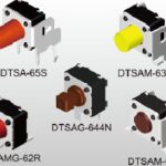DTSAMG-63R-Q-T/R Diptronics Tact Switch L9,9mm HORIZ SMT 2.6N AG red gr