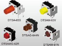 DTSAMG-63R-Q-T/R Diptronics Tact Switch L9,9mm HORIZ SMT 2.6N AG red gr