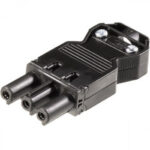 Wieland GST18I3S B1 ZR1 SW Black Connector 250V 20A 3 Pole