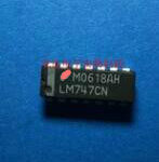 LM747CN National Semiconductor Operational Amplifier, Dual AMP, Bipolar, 14 Pin, Plastic, DIP