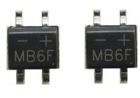 MB6F Hottech Bridge Rectifier 0.5A 600V SOP4