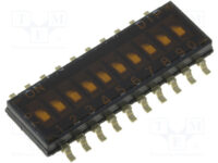 MCDHN-10F-T-V Multicomp DIP Switch, 10 Circuits 24VDC SPST SMD