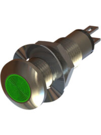 524-532-23 MARL LED Indicator 8.1mm, Green, 28V 20mA, 23cd, Panel Mount