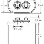 97F6926RC Genteq Capacitor 26uF 400VAC Round