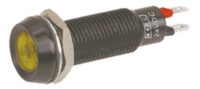 677-521-21 MARL LED Indicator 8.1mm, Yellow, 12V 20mA 16cd, Panel Mount