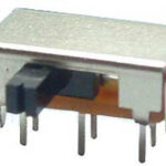 SK-22H03-EG4 Vimex Horizontal Slide Switch 50V 0.5A 6 Pin 2P2T DPDT PCB, Side Knob, RoHS