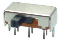 SK-22H03-EG4 Vimex Horizontal Slide Switch 50V 0.5A 6 Pin 2P2T DPDT PCB, Side Knob, RoHS