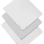 Hoffman A10P10 Internal Panel, J Box, 8.75 x 8.88, White, Steel, For 10x10