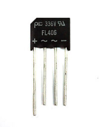 PANJIT FL406 Bridge Rectifier Diode 600V 4A M1F Through Hole