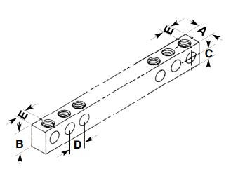 5-7-6-4-14-A-1-1-6 Brumall Aluminum Neutral Bar Trusted Distributor 5-7-6-4-14-A-1-1-6 Brumall Aluminum Neutral Bar