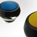 PB-12Z12-RPRR-FB CANAL COMPONENTS PUSH BUTTON SWITCH 25mA 125VAC RoHS