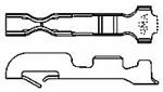 170262-1 TE Connectivity / AMP EIS Contact Crimp Connector 600V 9.5A Tin Plated Brass