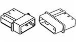 TE Connectivity / AMP 1-480426-0 Connector, Soft Shell, Commercial MATE-N-LOK, 4, Nylon, 0.084, Receptacle (Cap)