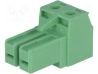 1804904 Phoenix Contact Terminal Block 2 Pos 7.62mm pitch Plug 24-10 AWG Screw, Pluggable