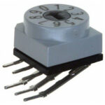 PT65101L254 Apem Rotary Dip Switch 10 Flush 0.15A 42V PC Pins