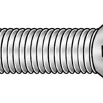 020832A025 Micro Plastics Nylon Flat Head Slotted Screw 8-32 x 1/4"