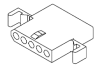 Connector Housing RCP 5 POS 3.68mm