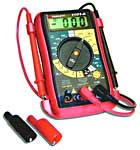 Compact DMM with Backlit Display & Temperature Test