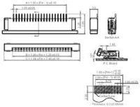 NELTRON 1223-20-02-H29 CONNECTOR 20 PIN 1MM PITCH FPC/FFC SMD