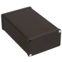 1455N1601BK Hammond ^Enclosure MetalEndPanel 6.30 x 2.09 x 4.06" Black