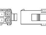 TE Connectivity / AMP 172160-1 Receptacle Terminal Housing 2 x 3 Configuration 6 Position 600V 9.5A