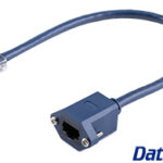 1770-02C DataPro Ethernet RJ45 Cat6 Extension Cable Panel-Mount
