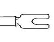 TE Connectivity 2-32051-1 Spade Tongue Terminal 16-22AWG 23.06mm 9.53mm Tin - Image 2