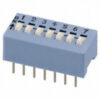2066ST CTS Dip Switch SPST 6 Position Slide 50mA 24VDC Through Hole
