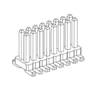 2199SB-24G NELTRON 1.27MM PIN HEADER 24POS DOUBLE ROWS - Image 2