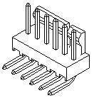 Molex  22-05-7068 Connector Header 6 POS 2.54mm