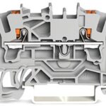 2202-1201 Wago Terminal Block 2 Position Push-in 12-18AWG Gray