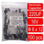 ANTECH Electrolytic Capacitor 220UF 16V 6x12 mm