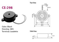 PIEZO BUZZER COLOR:BLACK HOUSING:ABS TERMINALINAL:LEAD WIRE - Image 2
