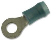 TE Connectivity / AMP 320565 Ring Lug Terminal 14-16 AWG to #8 Stud Insulated Blue Nylon - Image 2