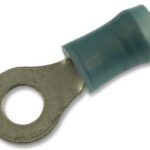 TE Connectivity / AMP 320565 Ring Lug Terminal 14-16 AWG to #8 Stud Insulated Blue Nylon