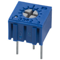 BOURNS 3362P-1-204 POT 200K OHM 1/4" SQ CERM SL ST