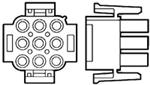 350735-1 TE Connectivity Connector Housing