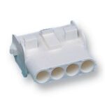 AMP 350780-1 N-LOK 4 WAY CONNECTOR HOUSING RCP 4 POS 6.35MM ST