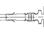 AMP 350922-3 Contact Crimp Pin 10-12 AWG Tin