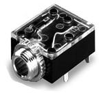 SwitchCraft 35RAPC4BH3 Audio Connector F 5 POS Solder RA Thru-Hole 5Terminal 1Port