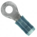 36157 TE Connectivity / AMP Nylon Insulated Ring Lug 16-14 AWG Blue for #6 Screw